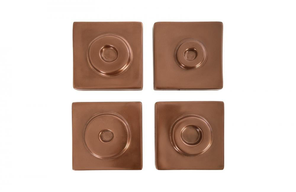 Phillips Collection Cuadritos Wall Tile Polished Copper