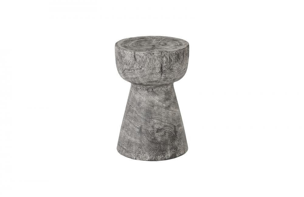 Phillips Collection Curved Wood Stool, Thin, Graystone, 18"H (TH96666 YV0J07T62U)