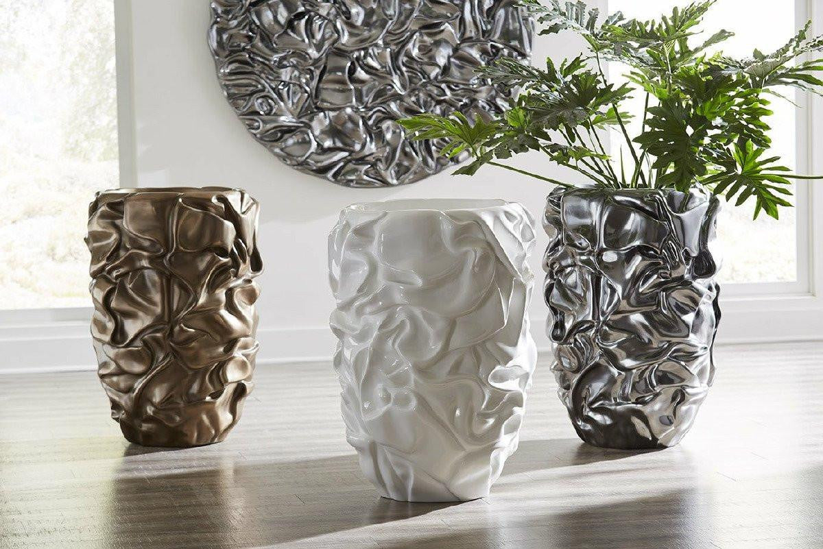 Phillips Collection Drape Planter, Liquid Silver, 24"W (PH108836 YV0J07T63H)