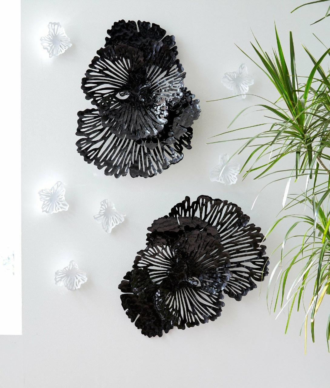 Phillips Collection Flower Wall Art, Small, Black, 25"W (TH107120 YV0J07T73C)