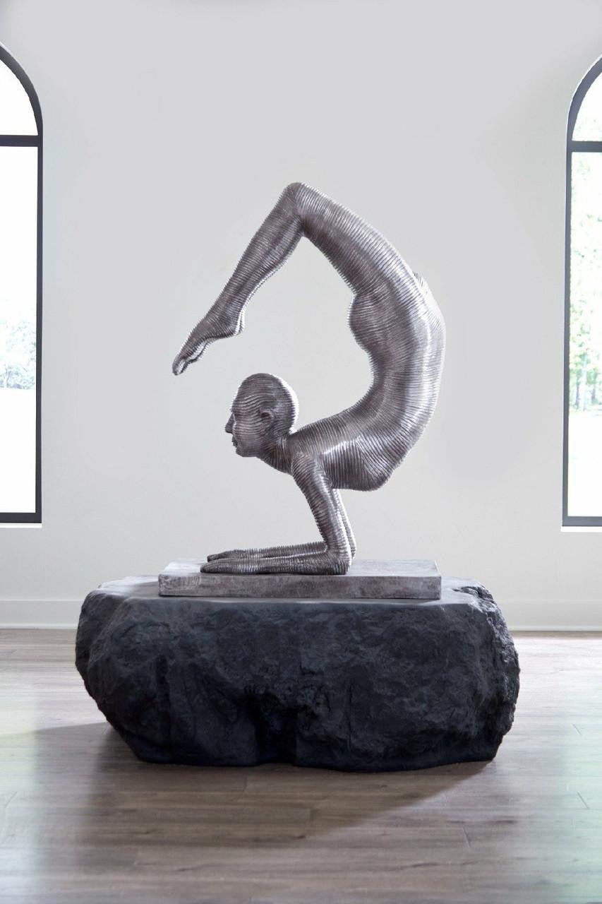 Phillips Collection Handstand Scorpion Pose Sculpture, Aluminum, 44"H (ID113920 YV0J07T8Z8)