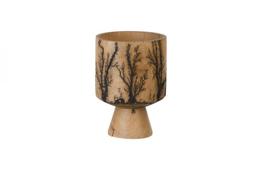 Phillips Collection Lightning Cup Shape Vase Mango Wood
