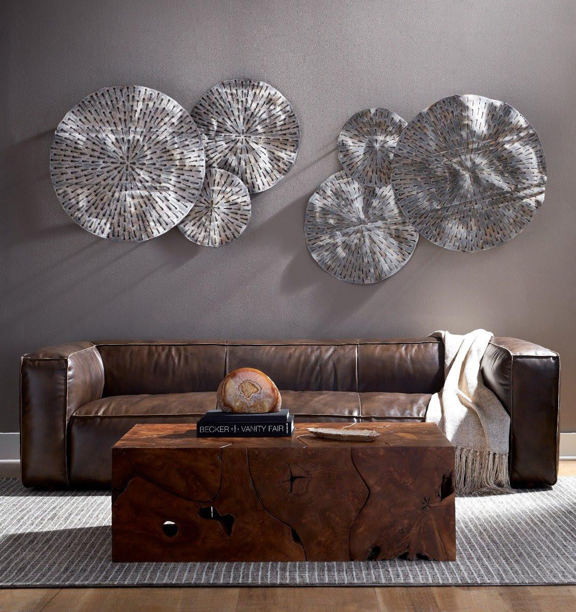 Phillips Collection Metal Lotus Wall Art, Rust Silver, 51"W (TH66079 YV0J07TAY1)