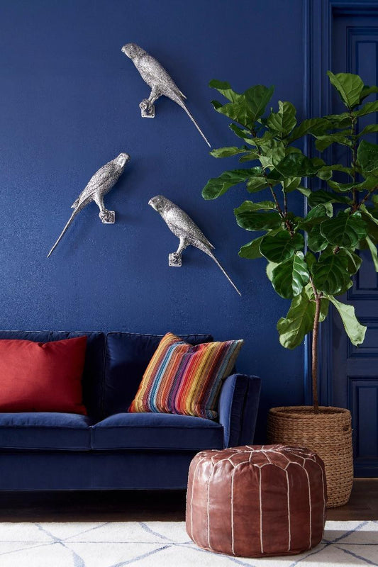 Phillips Collection Parrot Wall Art Silver Leaf
