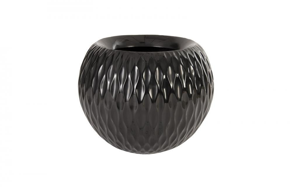 Phillips Collection Ripple Planter Black