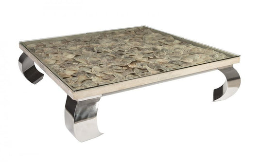 Phillips Collection Shell Coffee Table Clear, Natural