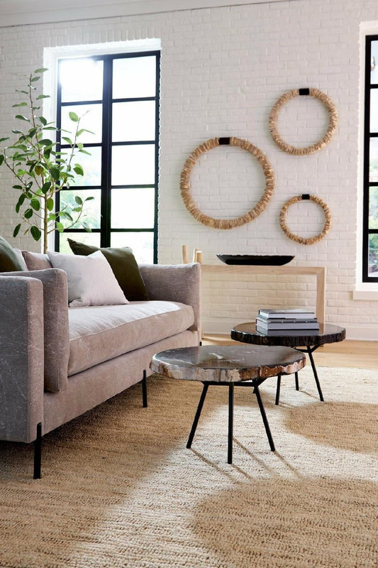 Phillips Collection Stacked Wall Ring Wall Sculpture Ivory