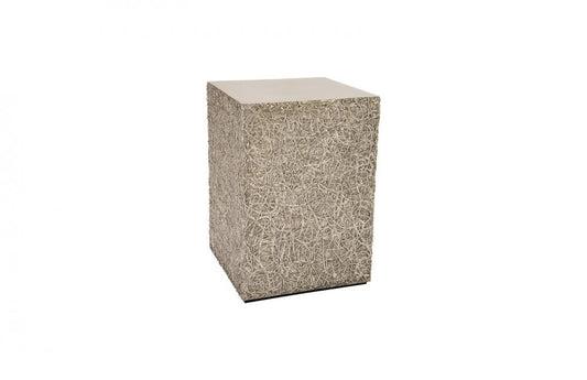 Phillips Collection String Theory Small Pedestal Silver Leaf