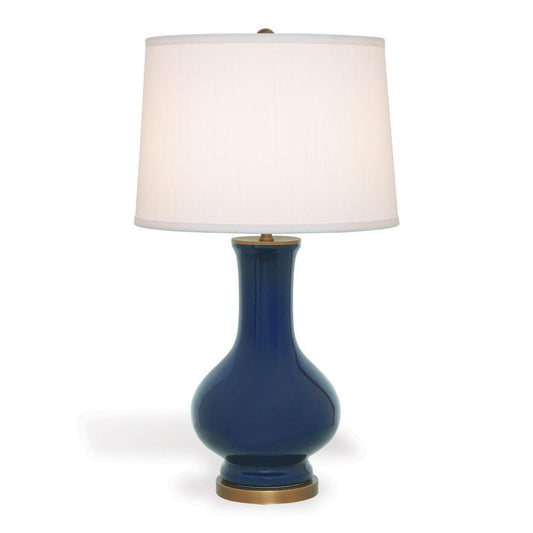 Port 68 Dorothy Table Lamp Cobalt Blue, Aged Brass