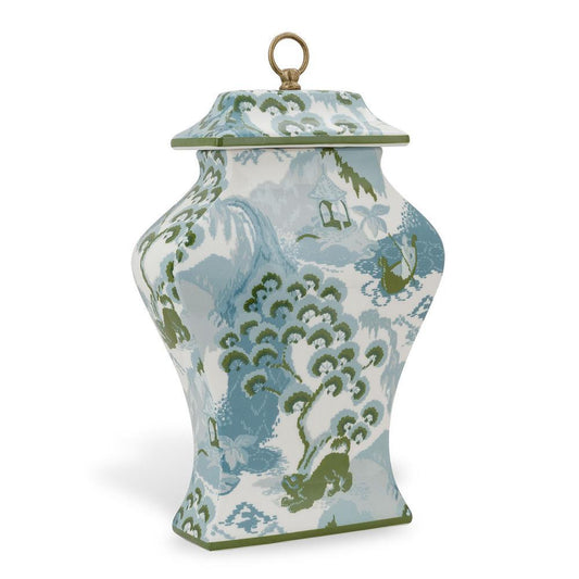 Port 68 Madcap Cottage Canton Jar Celadon, White