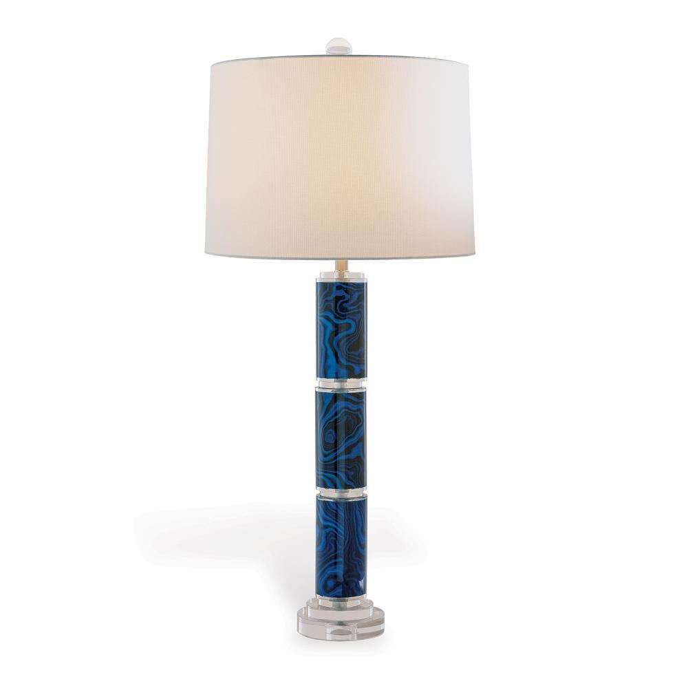 Port 68 Malachite Table Lamp Blue