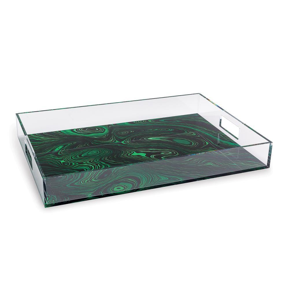 Port 68 Malachite Tray Green, Clear
