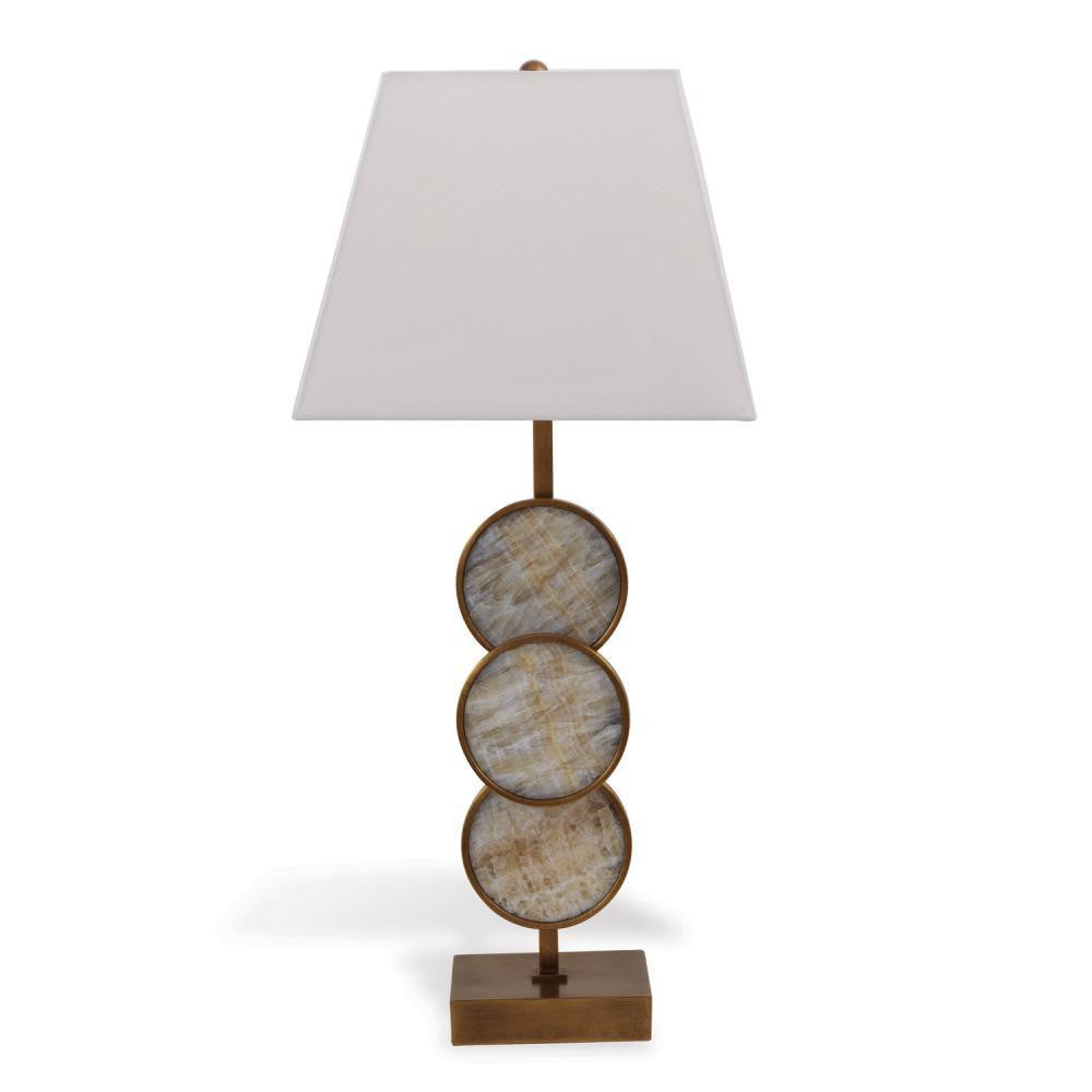 Port 68 Titan Table Lamp Brown, Aged Brass