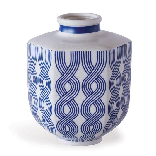 Port 68 Williamsburg Evelyn Vase Blue, White