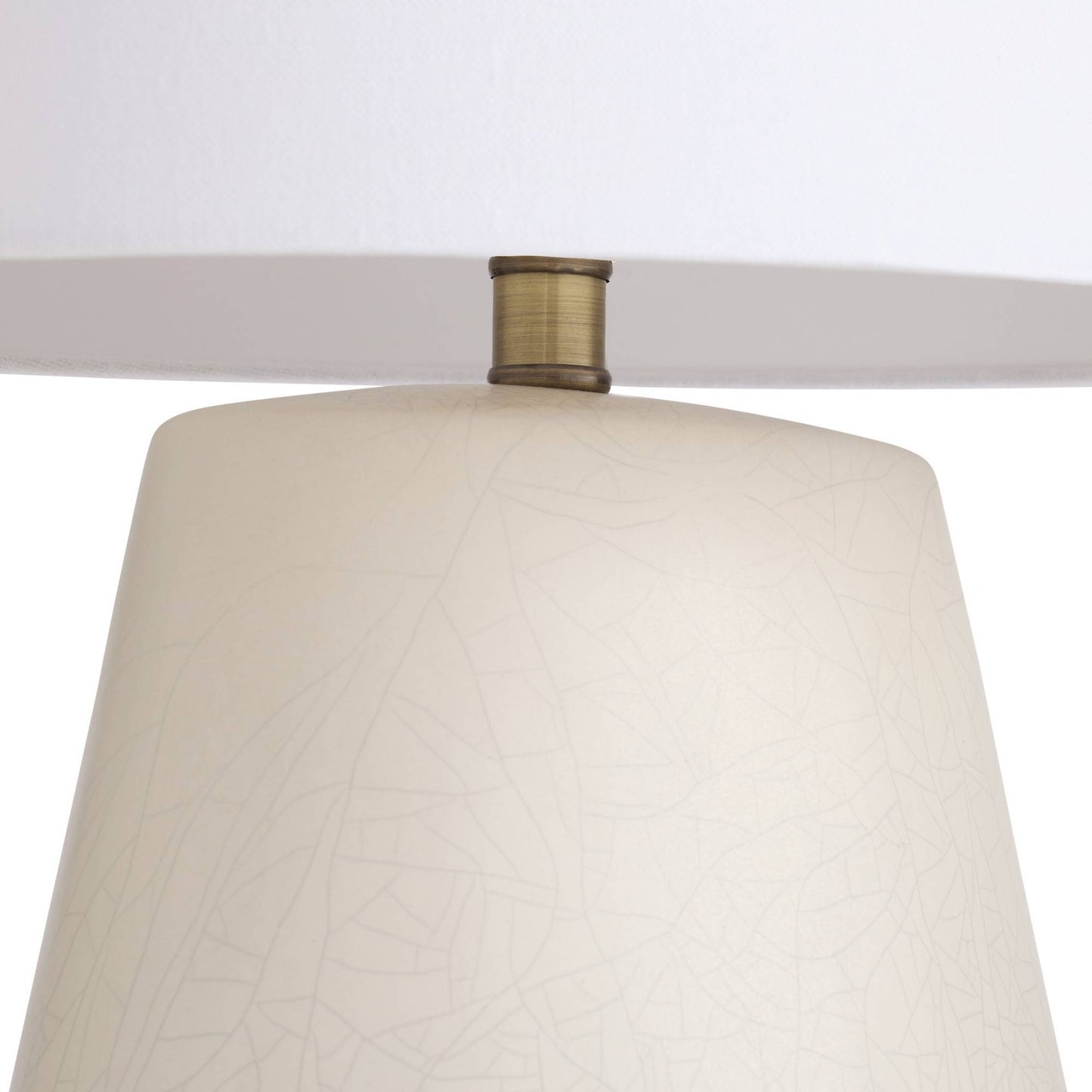Arteriors Home Deagan Lamp Matte Stained Ivory Crackle