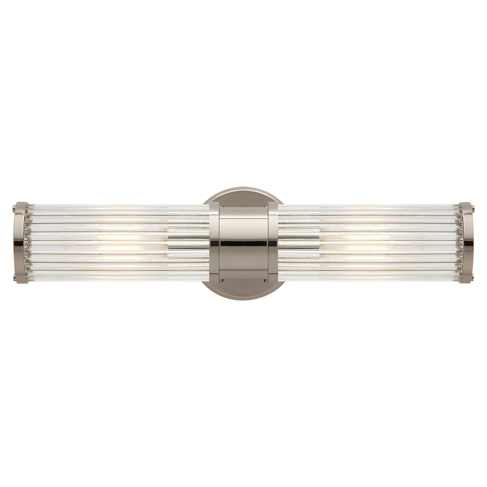 Ralph Lauren Allen Double Light Sconce Polished Nickel