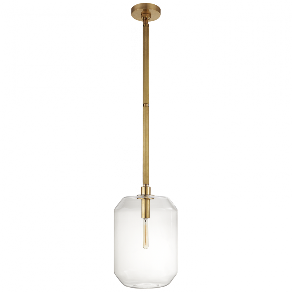 Ralph Lauren Barrett Medium Knurled Pendant Natural Brass