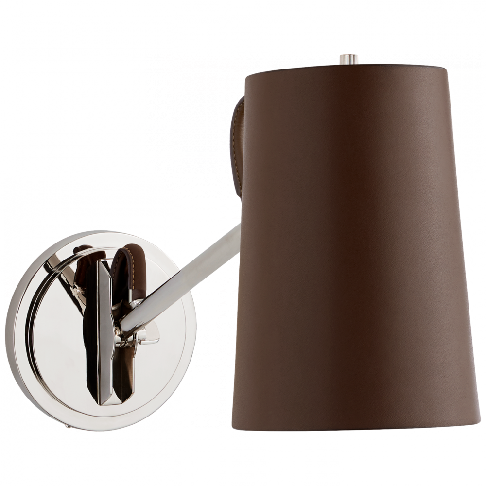 Ralph Lauren Benton Single Library Sconce Polished Nickel