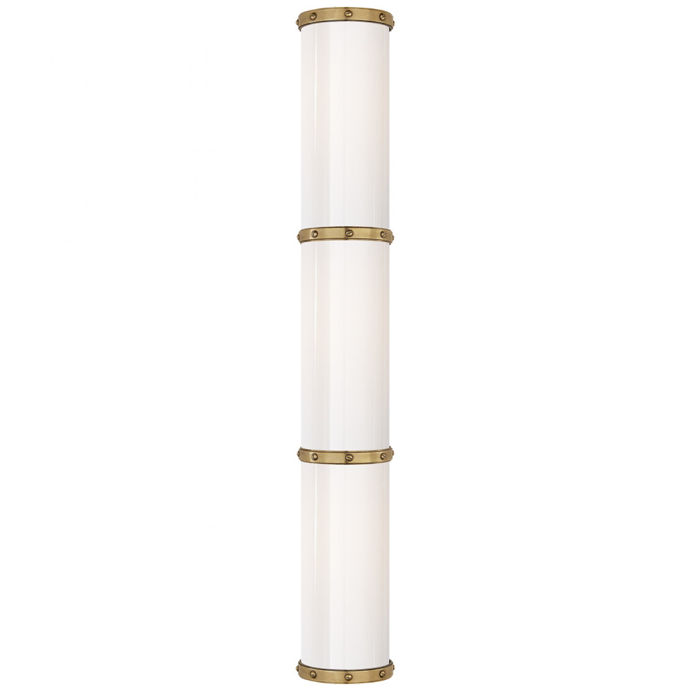 Ralph Lauren Bleeker Triple LED Bath Wall Sconce Natural Brass