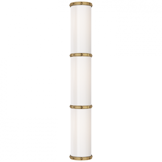 Ralph Lauren Bleeker Triple LED Bath Wall Sconce Natural Brass