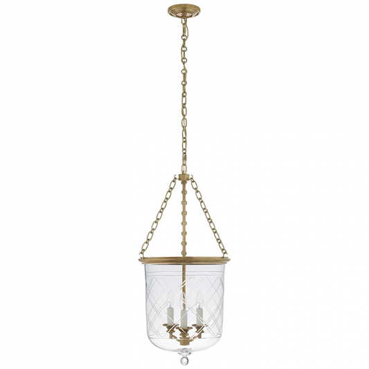 Ralph Lauren Cambridge Medium Smoke Bell Lantern Natural Brass
