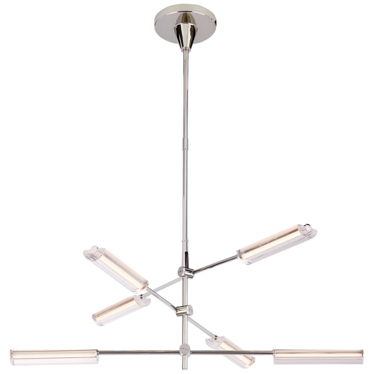 Ralph Lauren Daley Polished Nickel Medium LED Chandelier