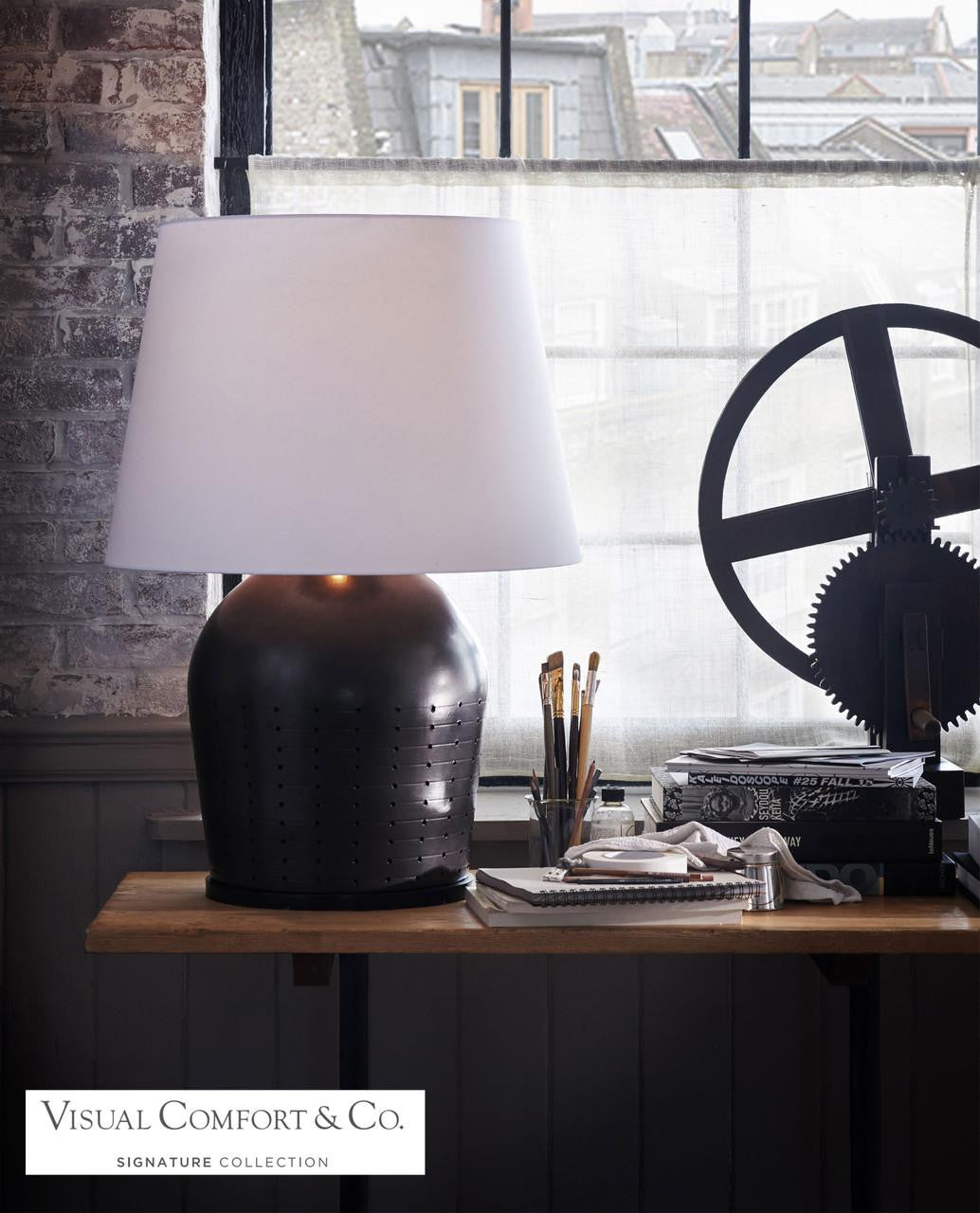 Ralph Lauren Halifax Large Table Lamp - Black Ceramic