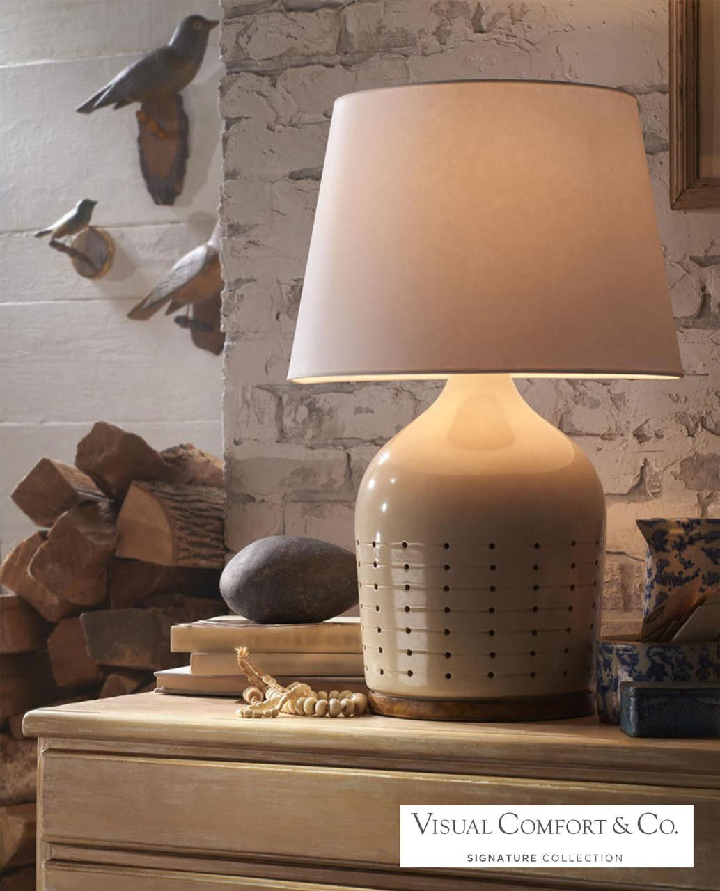 Ralph Lauren Halifax Small Table Lamp - Coconut