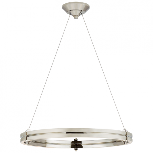 Ralph Lauren Paxton 24-in LED Ring Chandelier Polished Nickel