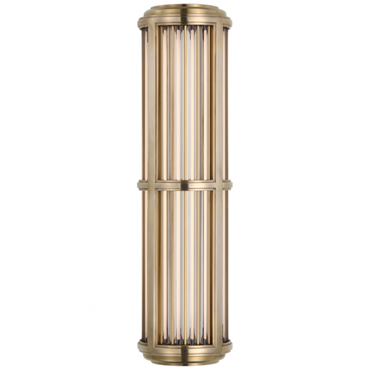 Ralph Lauren Perren Medium LED Wall Sconce Natural Brass and Glass Rods