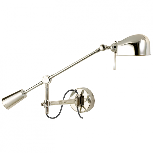 Ralph Lauren RL '67 Adjustable Wall Sconce Polished Nickel