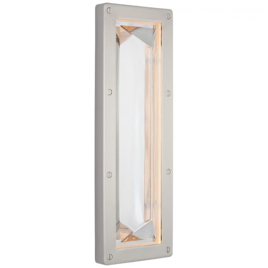 Ralph Lauren Rolland 16-in LED Sconce Polished Nickel and Clear Glass