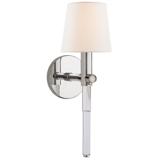 Ralph Lauren Sable Tail Sconce Crystal with Polished Nickel
