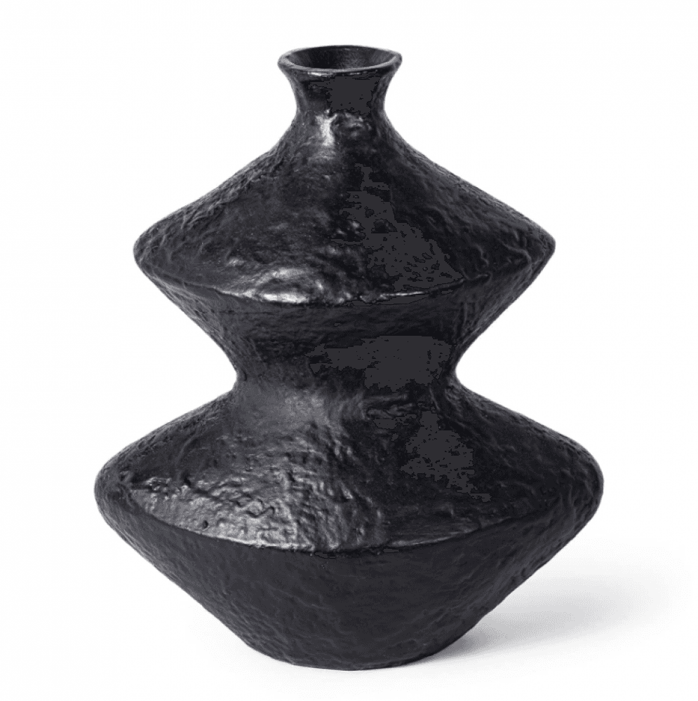Regina Andrew Poe Metal Vase Black