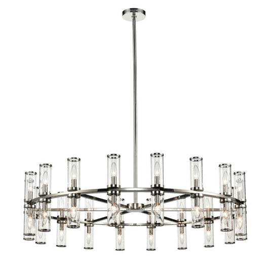 Alora Lighting Revolve 36 Light Chandelier Polished Nickel