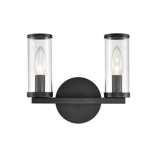 Alora Lighting Revolve 2 Light Wall/Vanity Light Urban Bronze