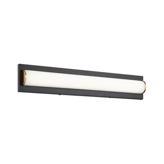Matteo Lighting Psyra 1-Light Bath Bar in Black, 24"W (S08924BK)