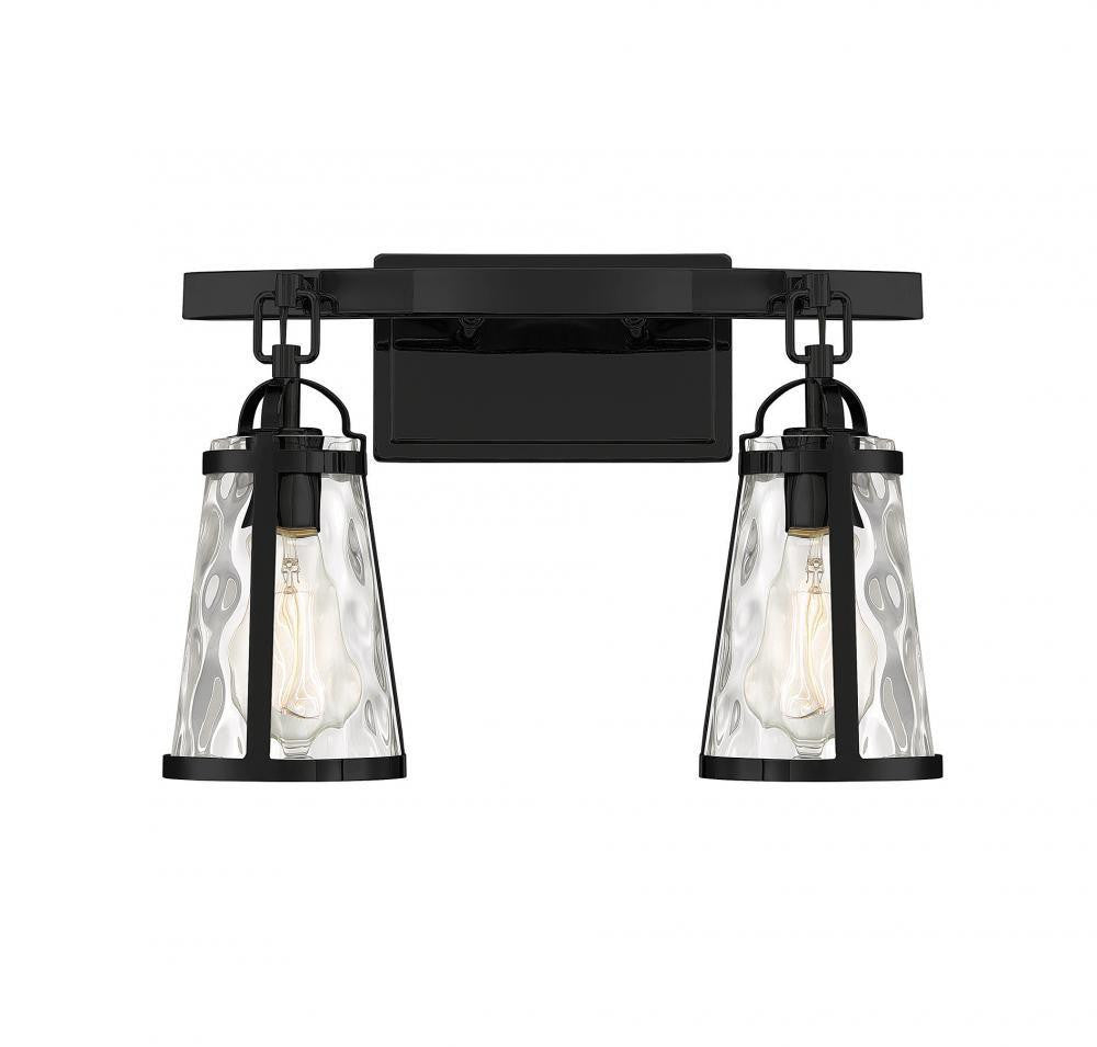 Savoy House Albany 2-Light Bath Vanity Black
