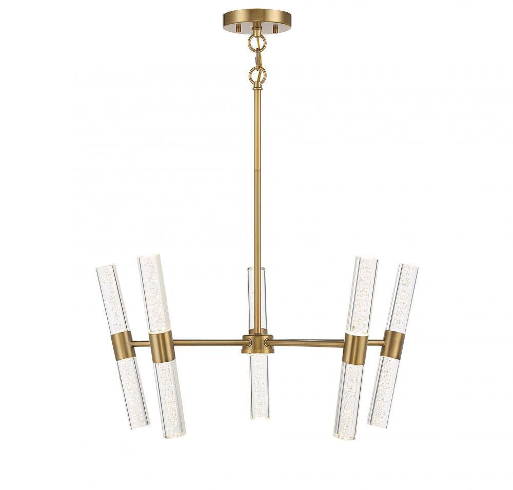 Savoy House Arlon 10-Light LED Pendant Warm Brass