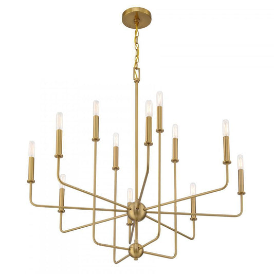 Savoy House Avondale 12-Light Chandelier Matte Black