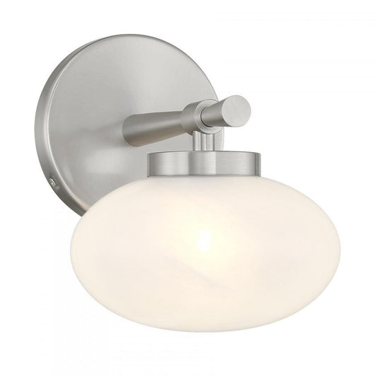 Savoy House Barrow 1-Light Wall Sconce Satin Nickel
