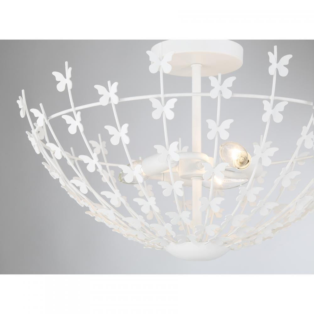 Savoy House Birch 3-Light Ceiling Light in Bisque White, Savoy House 6-4198-3-83 ALXKV