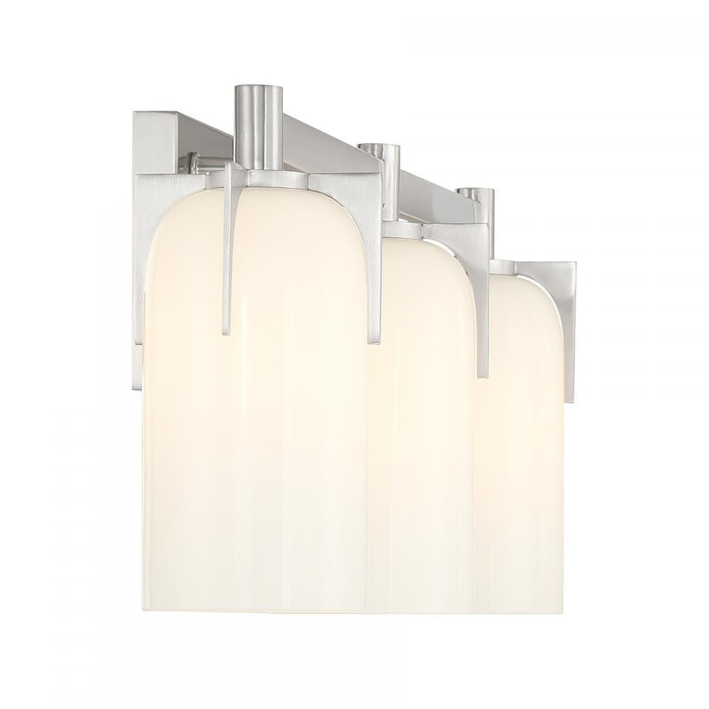 Savoy House Caldwell 3-Light Bathroom Vanity Light in Satin Nickel, Savoy House 8-4128-3-SN ALXMU