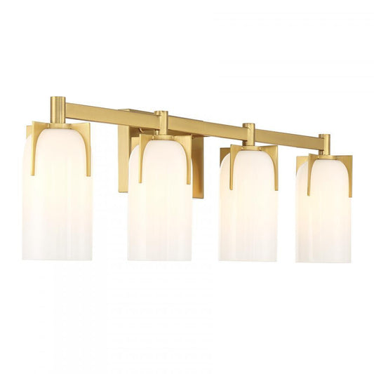 Savoy House Caldwell 4-Light Bathroom Vanity Light Matte Black