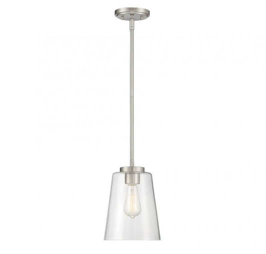 Savoy House Calhoun 8-in Pendant Satin Nickel