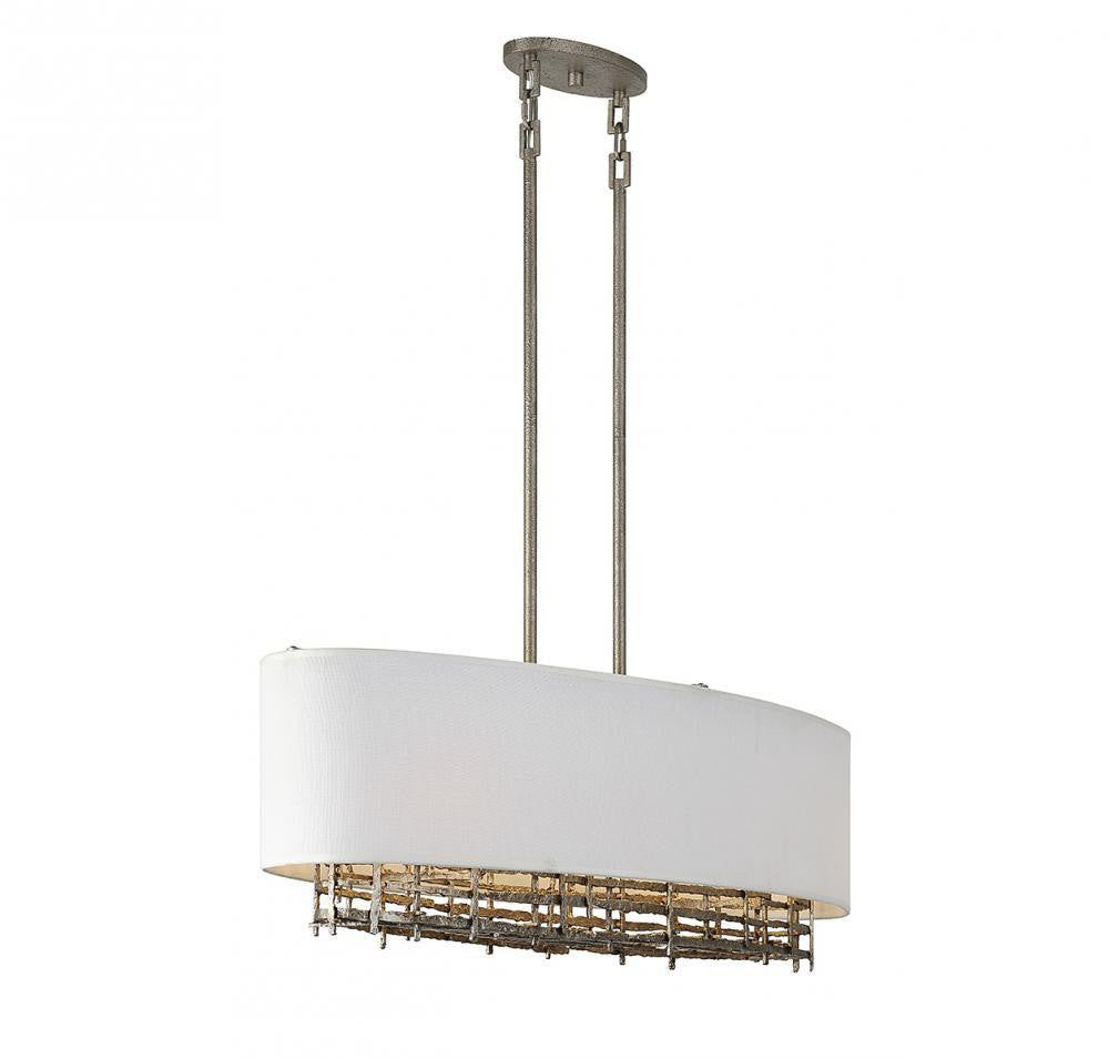 Savoy House Cameo 4-Light Linear Chandelier Campagne Luxe