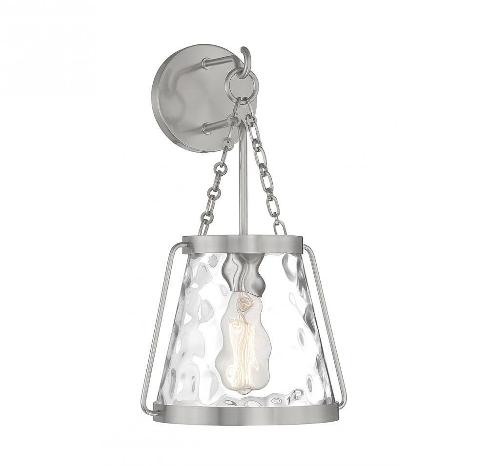 Savoy House Crawford Wall Sconce Satin Nickel