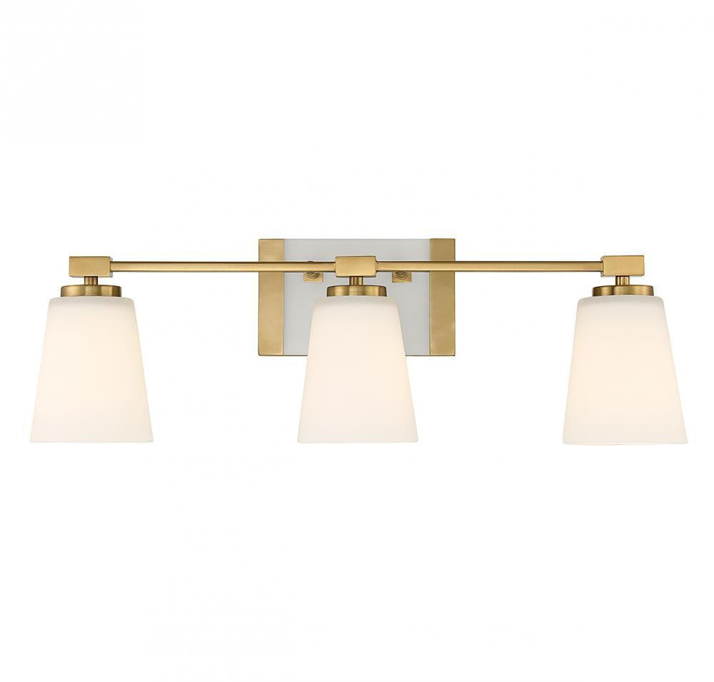 Savoy House Darby 3-Light Bath Vanity Warm Brass