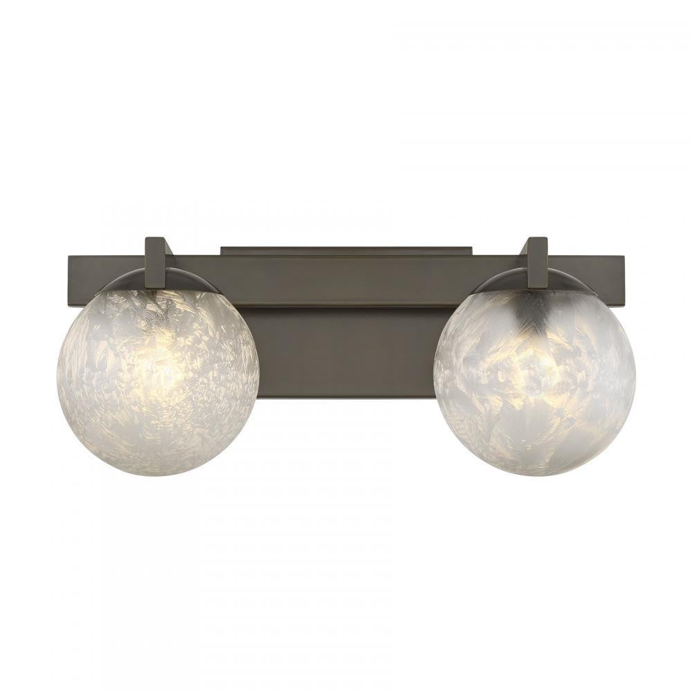 Savoy House Darien 2-Light Bathroom Vanity Light Mediterranean Bronze