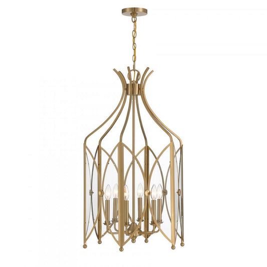 Savoy House Enclave 6-Light Pendant Black Tourmaline